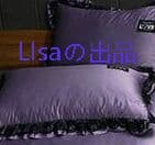 紫色 柔らかい ベッドシーツ ツルツル 掛け布団カバー 3点セット シングル8