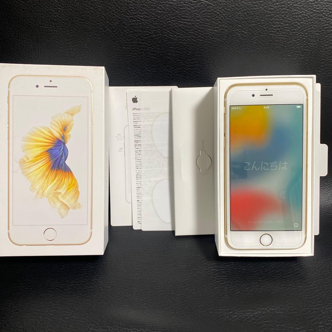 iPhone6s simフリー　ゴールド32GB箱あり❗️