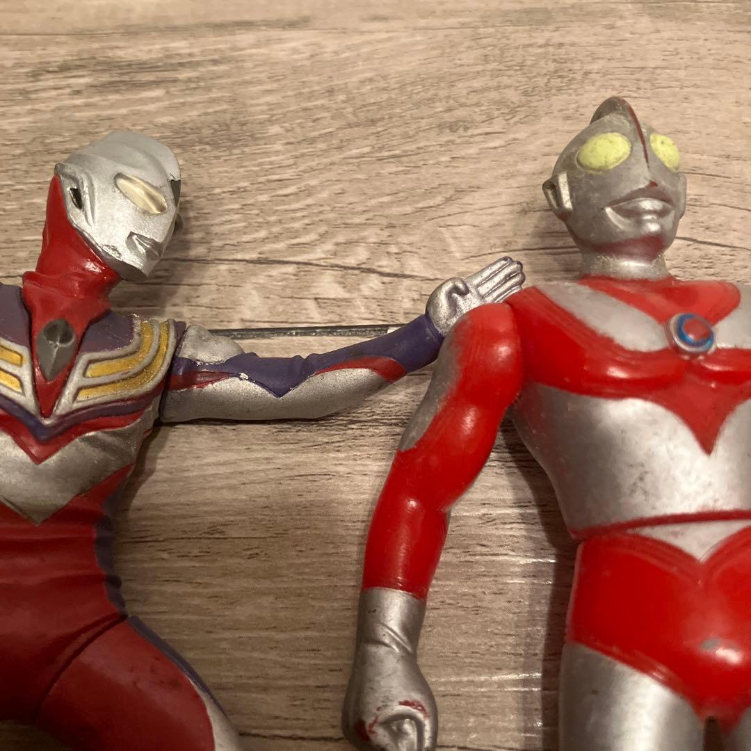 E-5 昭和レトロ ウルトラマン ソフビ 6体セット 当時物 ビンテージ