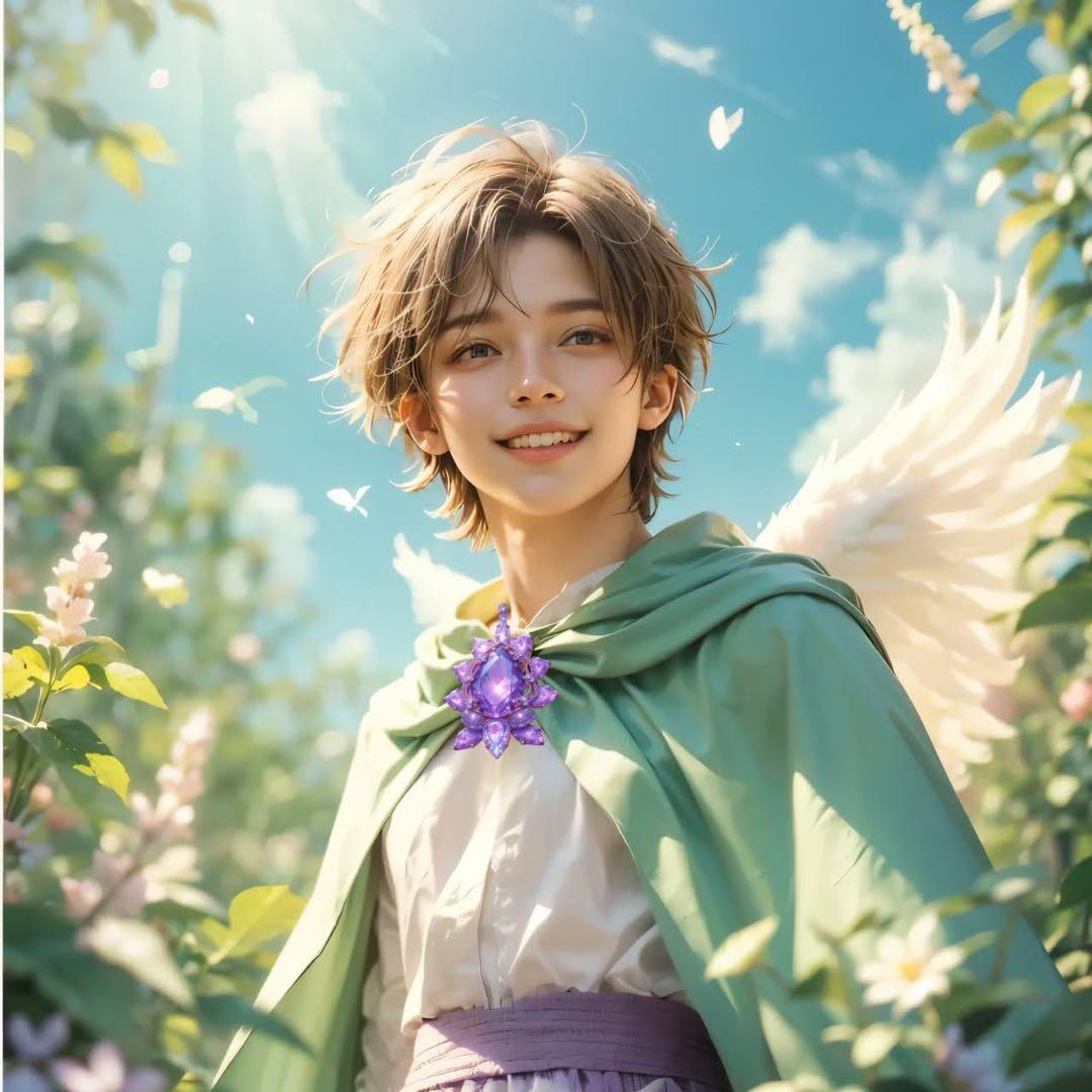 大天使ラファエルのブレスレット / 天然石 / 春色 / ラベンダーアメジスト