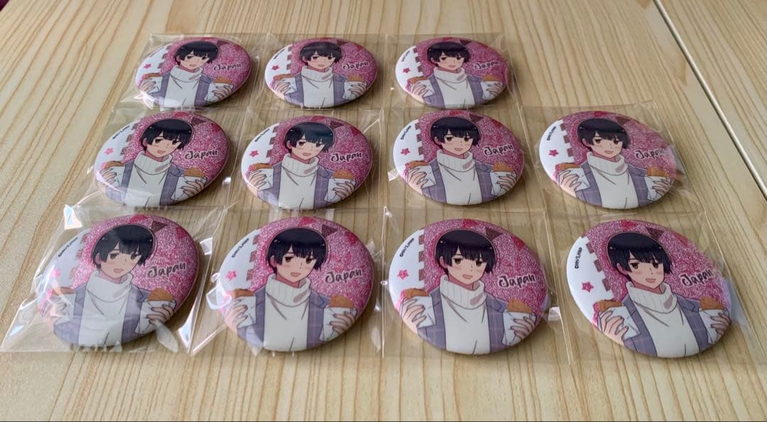 ヘタリア マルイ 缶バッジ 日本×11個
