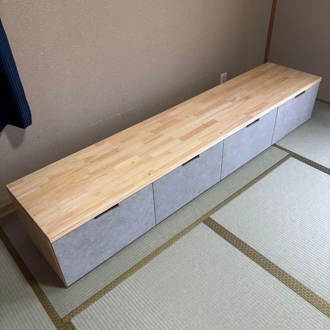 ハンドメイド　引き出し収納付きベンチ・シェルフオーダー受け付けます。