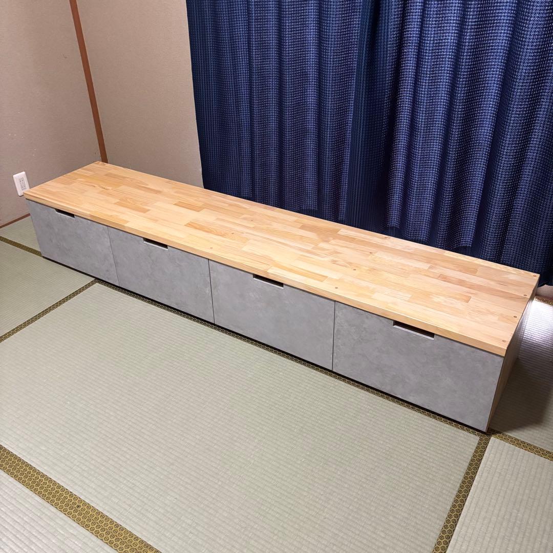 ハンドメイド　引き出し収納付きベンチ・シェルフオーダー受け付けます。