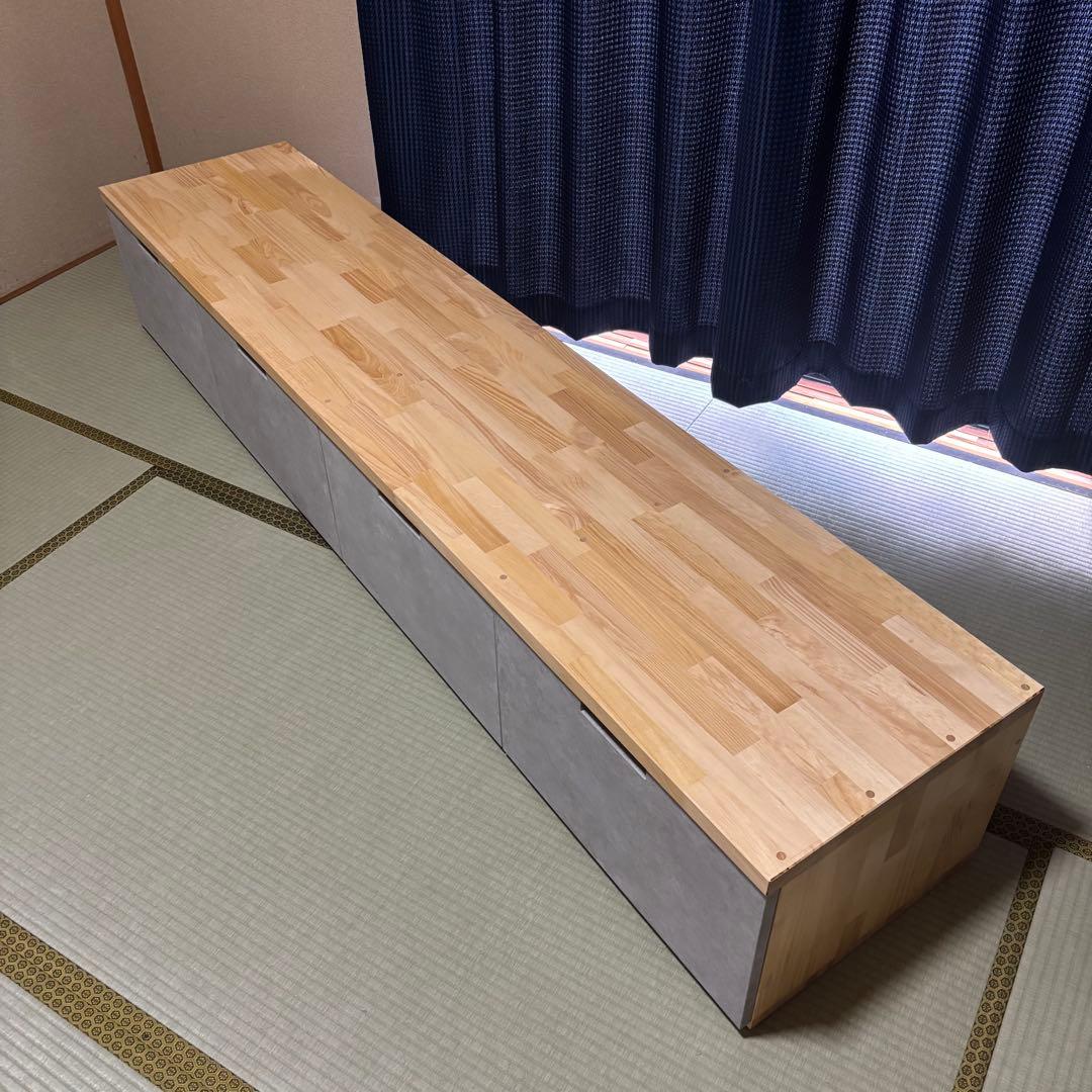 ハンドメイド　引き出し収納付きベンチ・シェルフオーダー受け付けます。