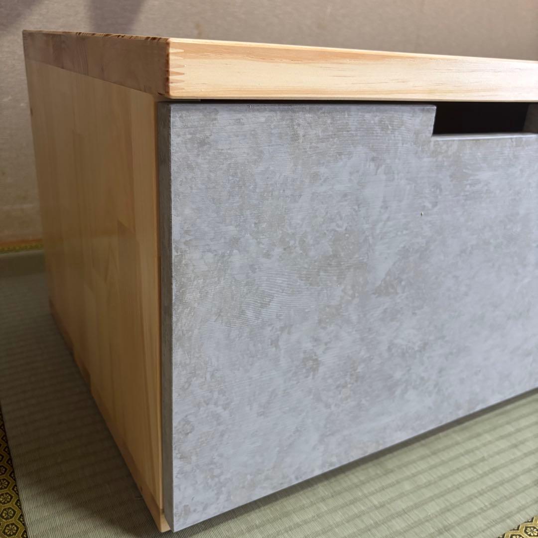 ハンドメイド　引き出し収納付きベンチ・シェルフオーダー受け付けます。