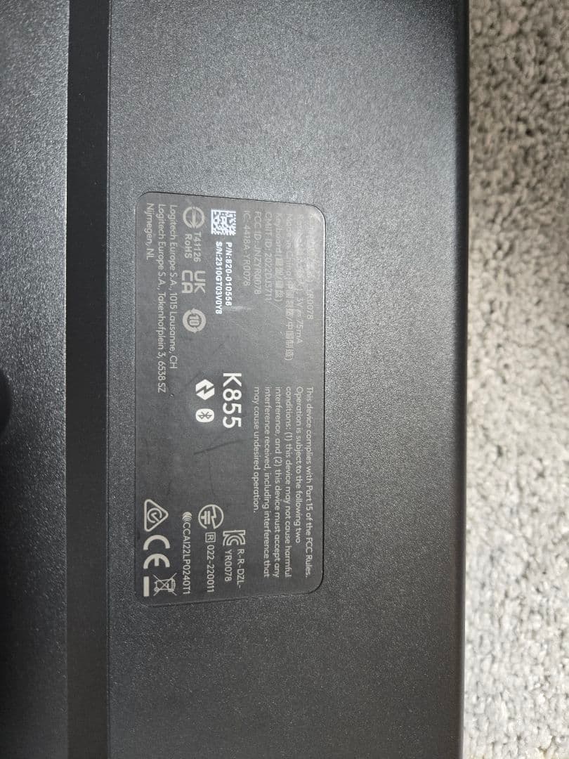 Logicool K855 メカニカルキーボード 本体