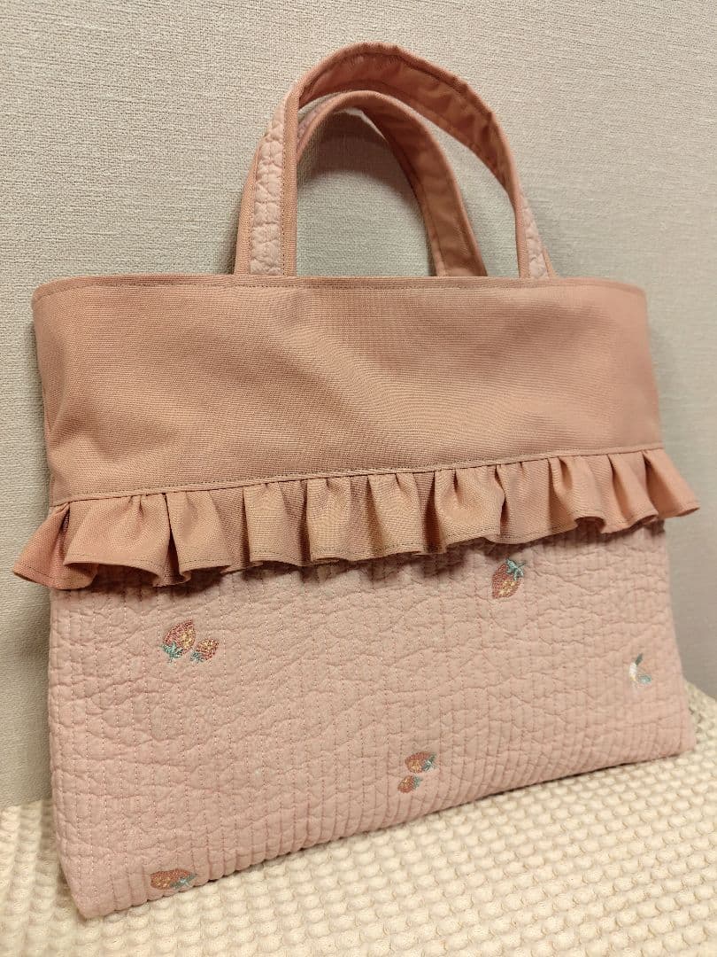 ★eさま専用★刺繍ヌビ生地　レッスンバッグ　シューズバッグ　巾着大
