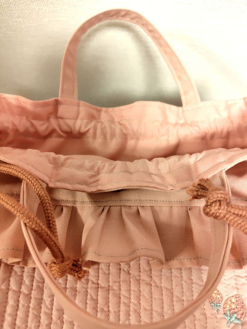 ★eさま専用★刺繍ヌビ生地　レッスンバッグ　シューズバッグ　巾着大