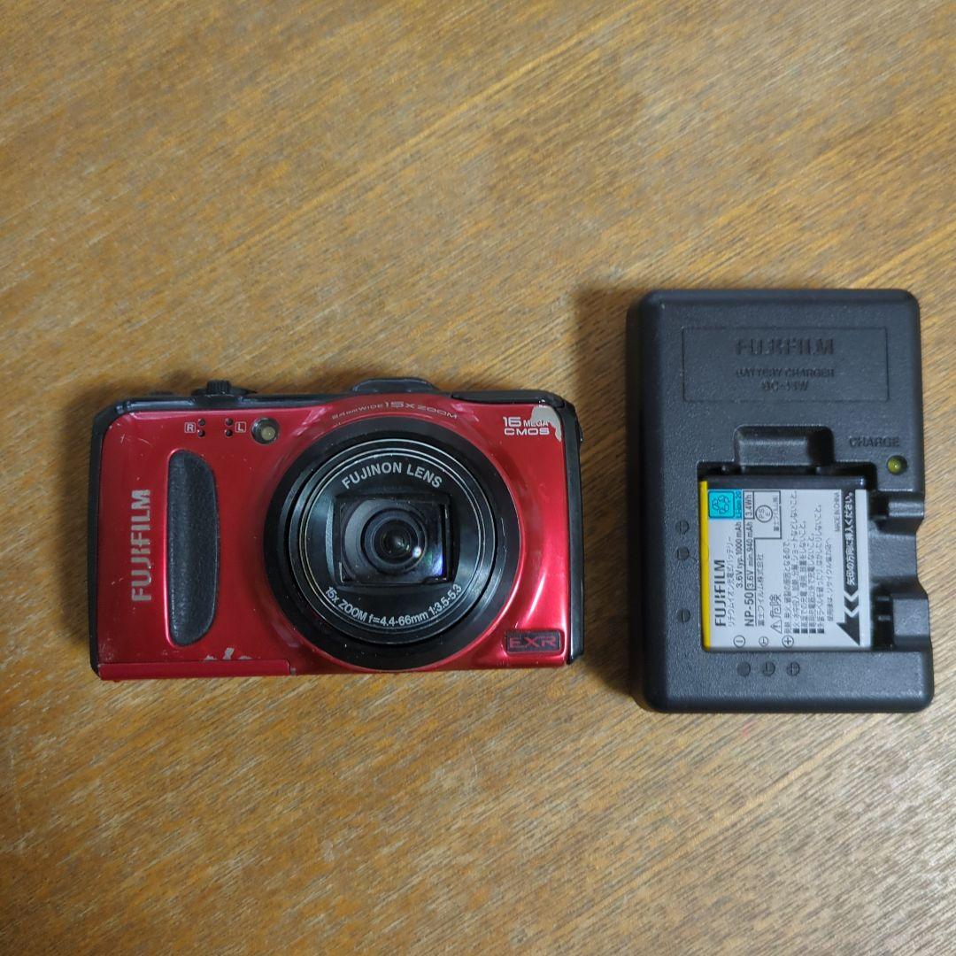 ジャンク　Fujifilm EXR 16MP レッド コンパクトデジタルカメラ