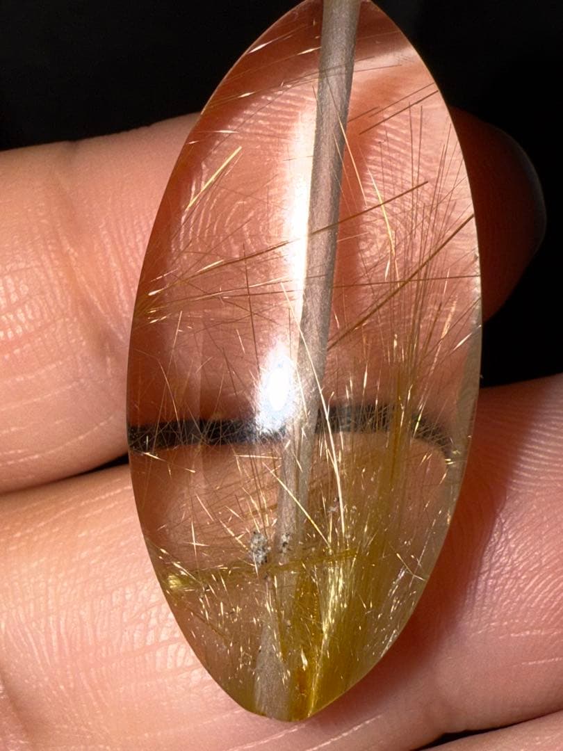 ヘマタイト入り⭐︎ルチルクォーツ ブレス　パーツ