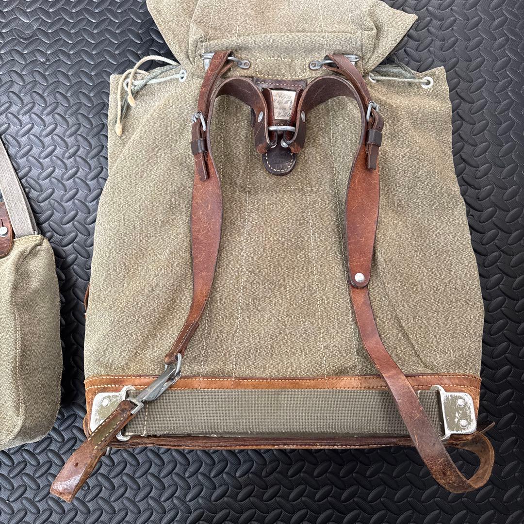 スイス軍 マウンテンリュック&ブレッドバッグ ごま塩