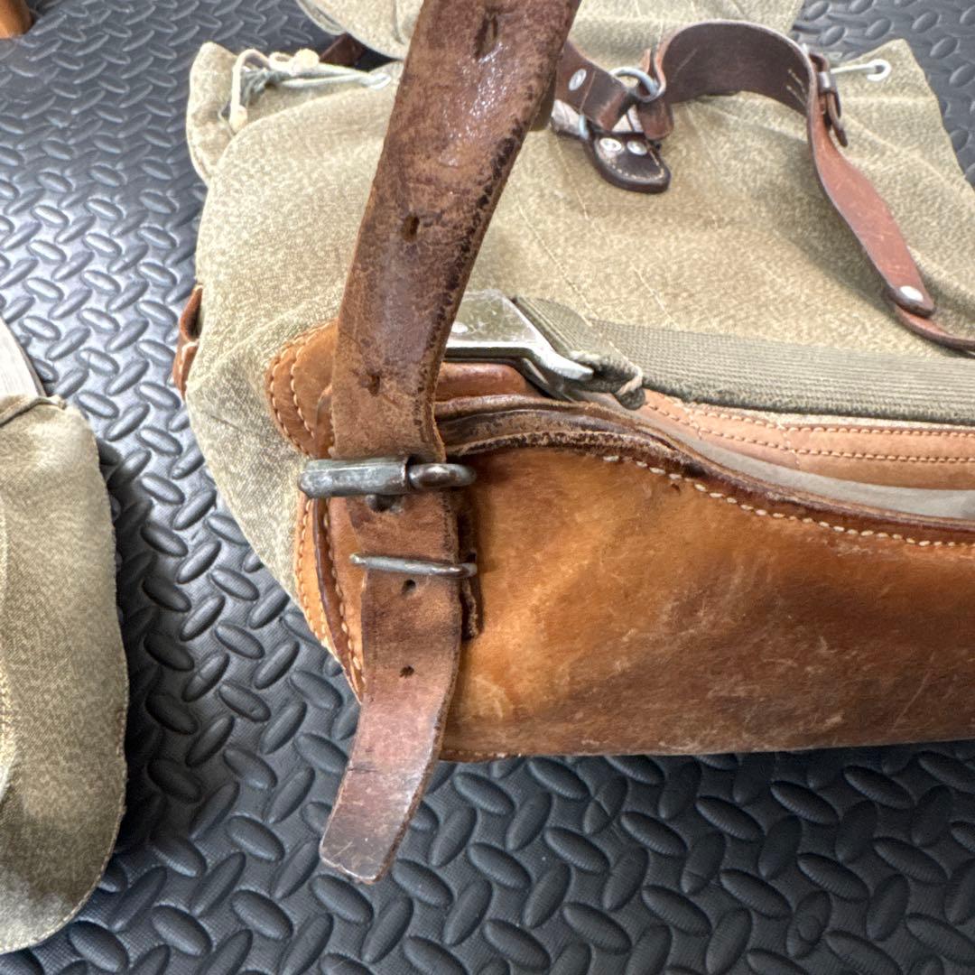 スイス軍 マウンテンリュック&ブレッドバッグ ごま塩