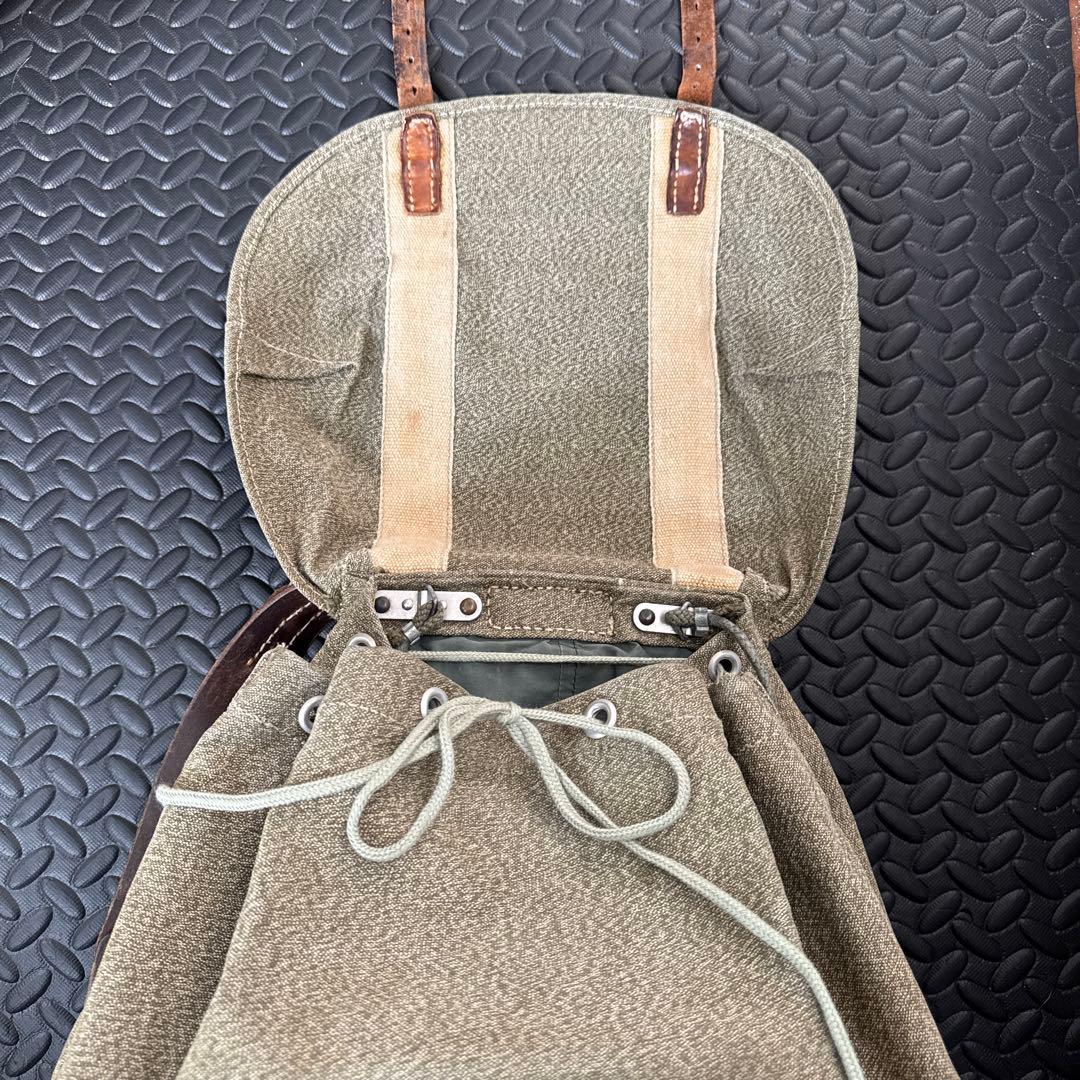 スイス軍 マウンテンリュック&ブレッドバッグ ごま塩