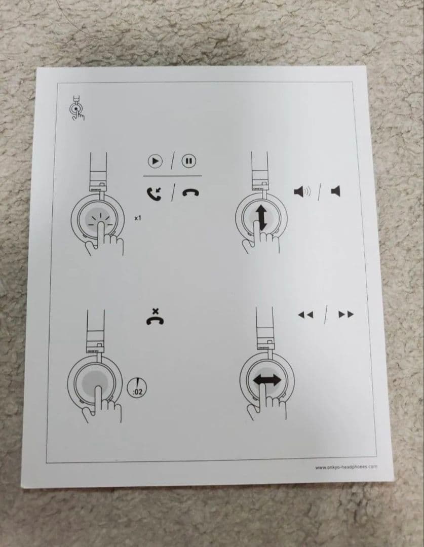 【訳あり】新品・未使用 ONKYO H500BT ワイヤレスヘッドホン