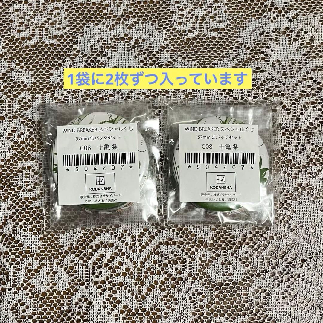 WIND BREAKER ウィンブレ スペシャルくじ 十亀 缶バッジ 4個