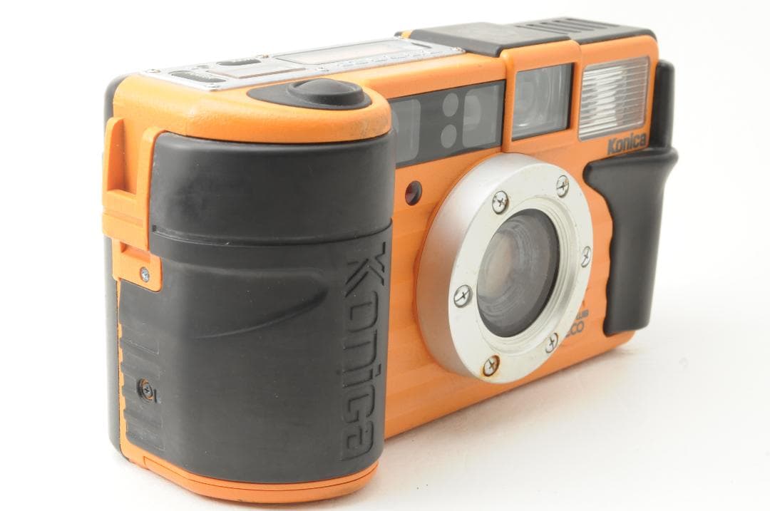 Konica コニカ 現場監督 28 WB ECO オレンジ フィルムカメラ