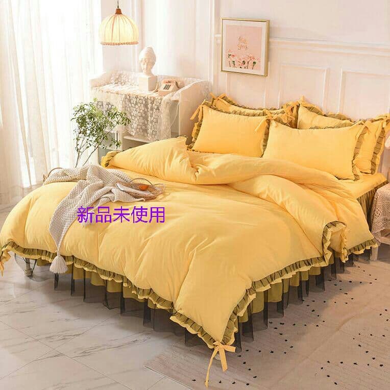 可愛さ輝くレースシングル布団カバー3点シーツ寝具セット枕カバー付p6