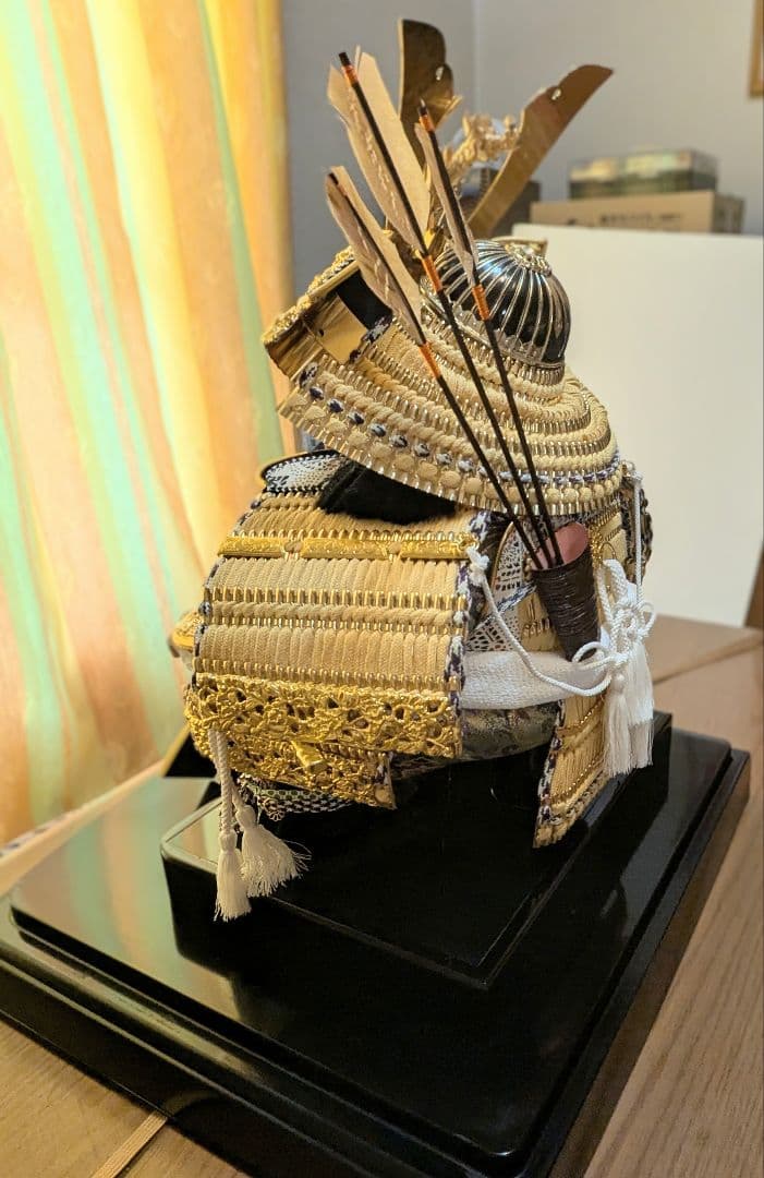 五月人形 おぼこ大将 ケース付き 正絹 平安清玉作　引き取りのみ