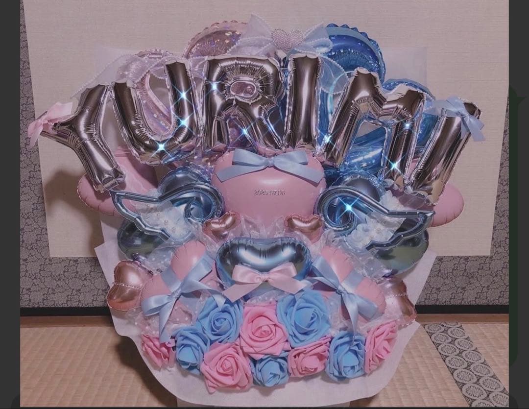 推し活 バルーンギフト バルーンブーケ フラスタ 卓フラ 生誕祭 卒業