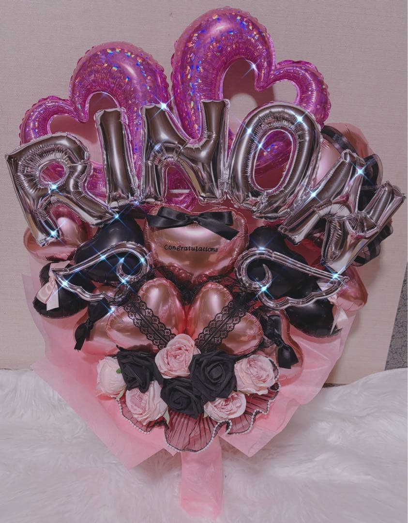 推し活 バルーンギフト バルーンブーケ フラスタ 卓フラ 生誕祭 卒業