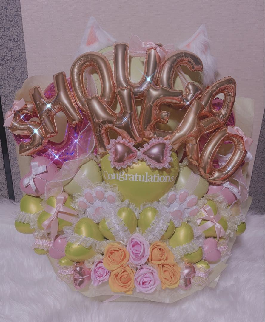 推し活 バルーンギフト バルーンブーケ フラスタ 卓フラ 生誕祭 卒業