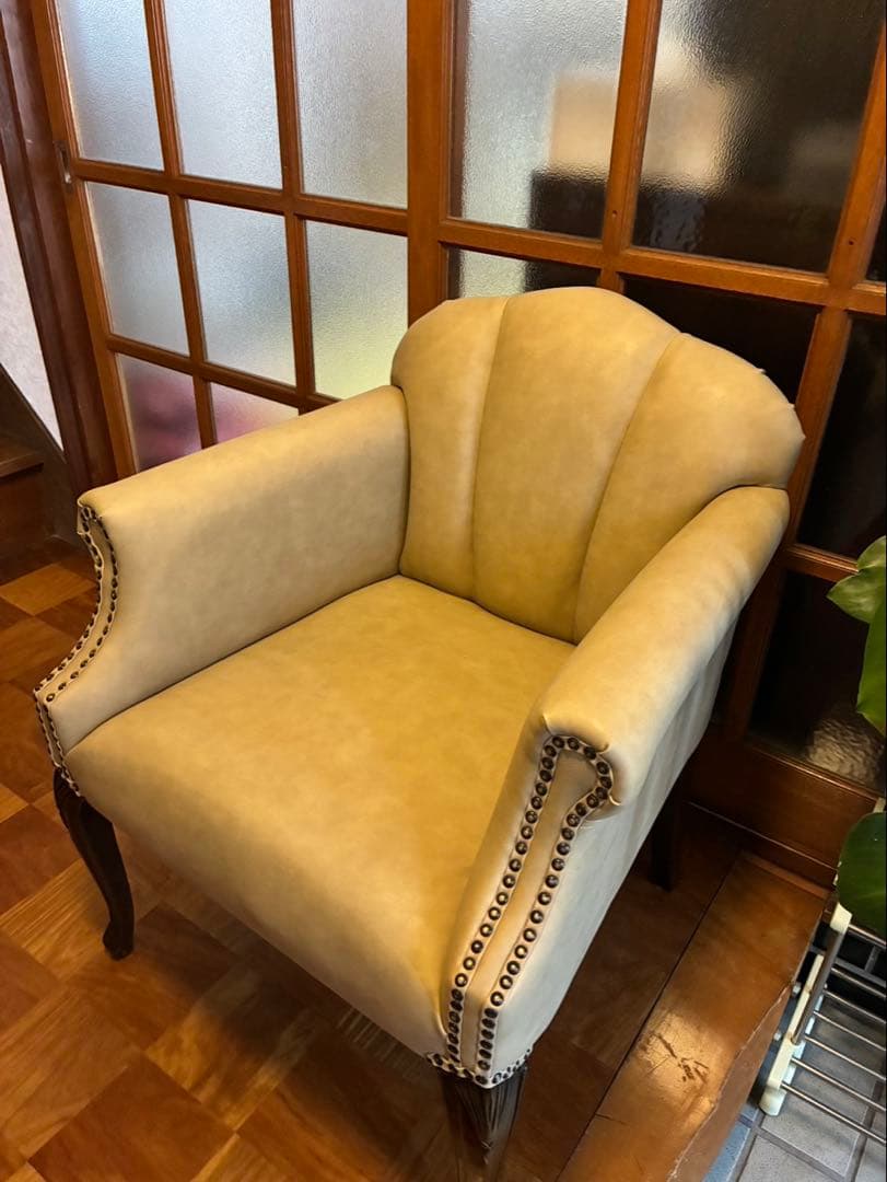 【美品】ヴィンテージ　シェル型　ソファチェア