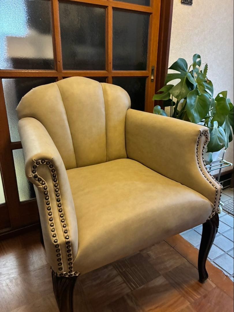 【美品】ヴィンテージ　シェル型　ソファチェア