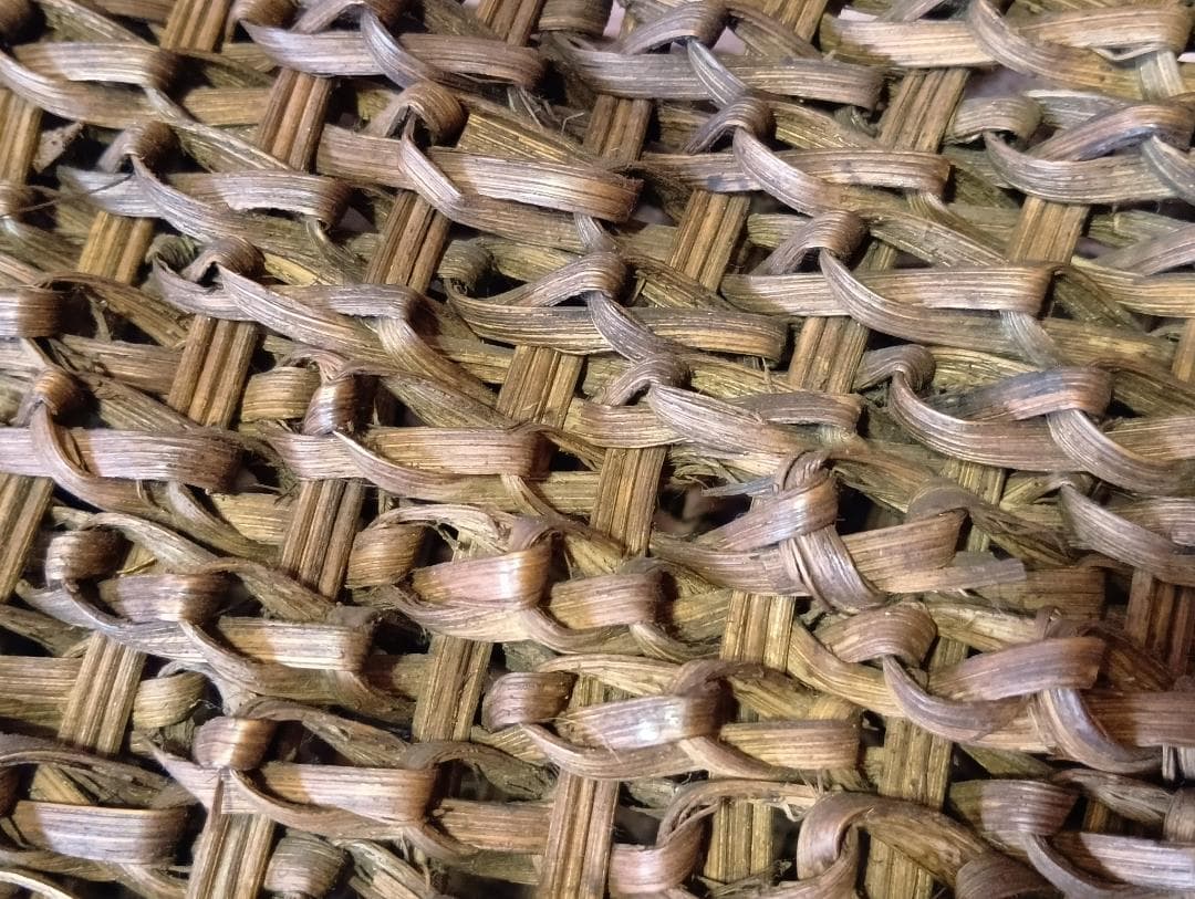 葡萄蔓 変わり編み カゴバック / 31cm x 15cm x 34cm