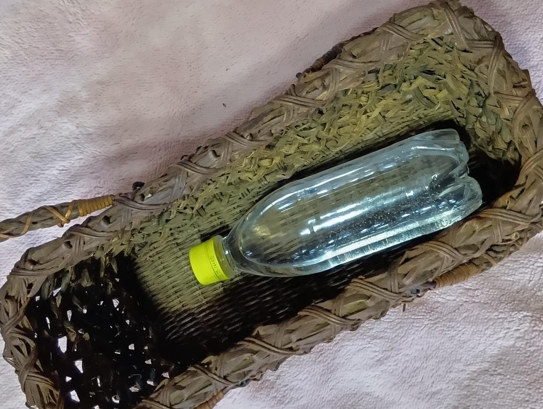 葡萄蔓 変わり編み カゴバック / 31cm x 15cm x 34cm