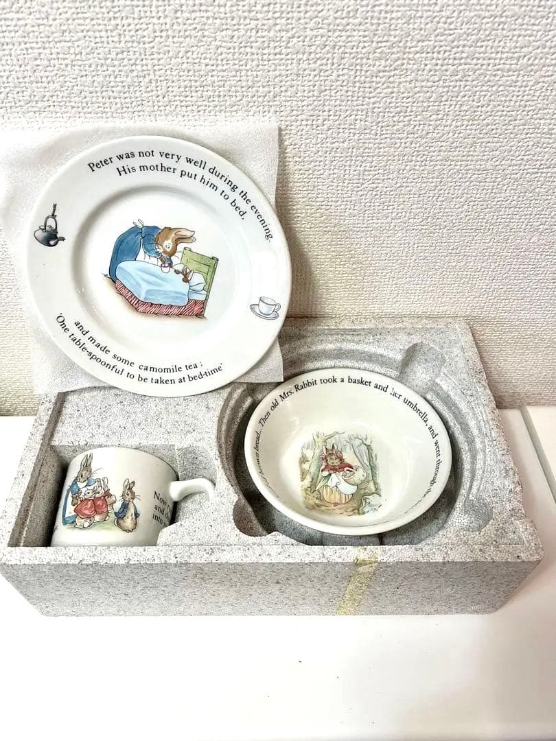 ピーターラビット　ナーサリーセット　旧刻印　美品