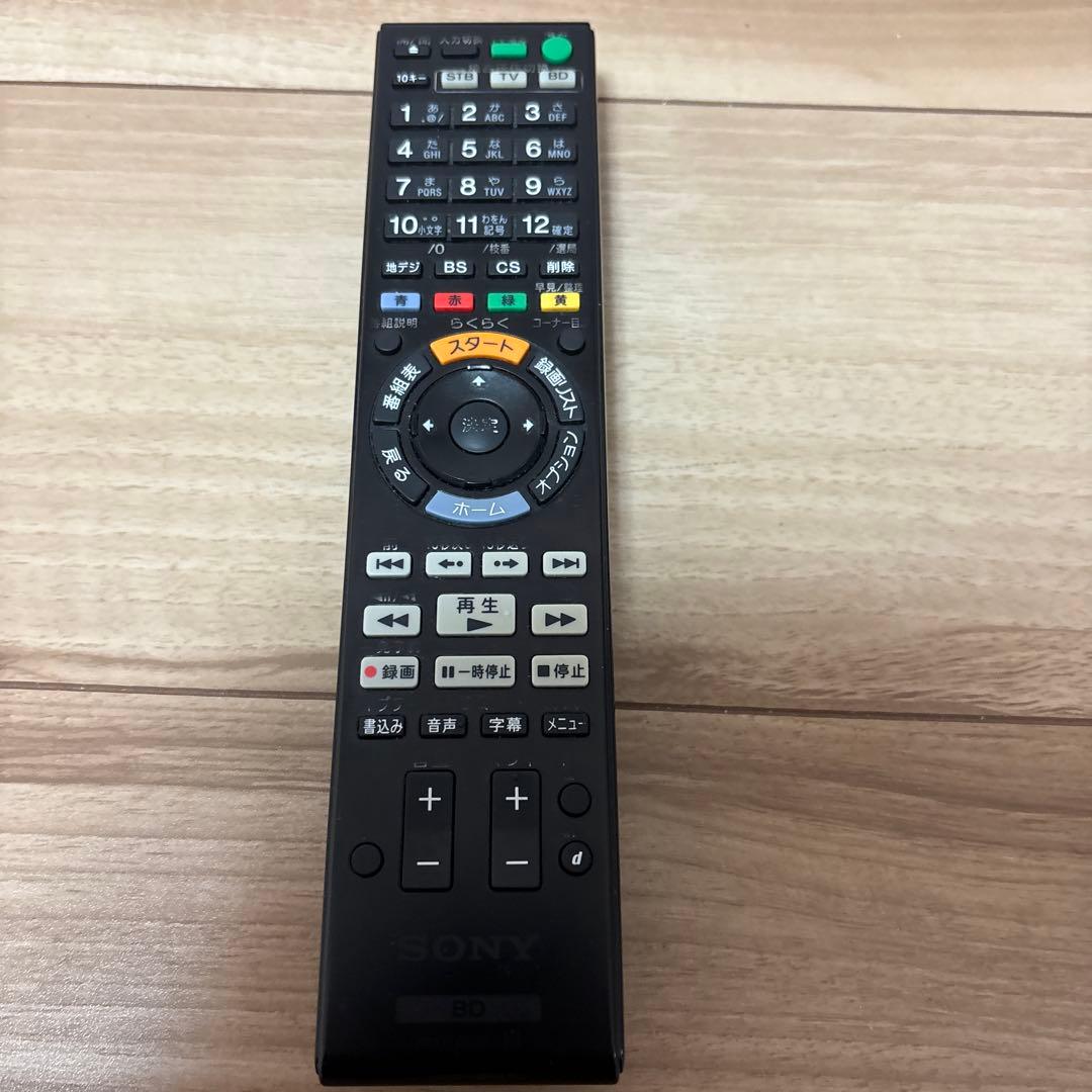 BDZ-ET1000 SONY ブルーレイレコーダー 本体とリモコン