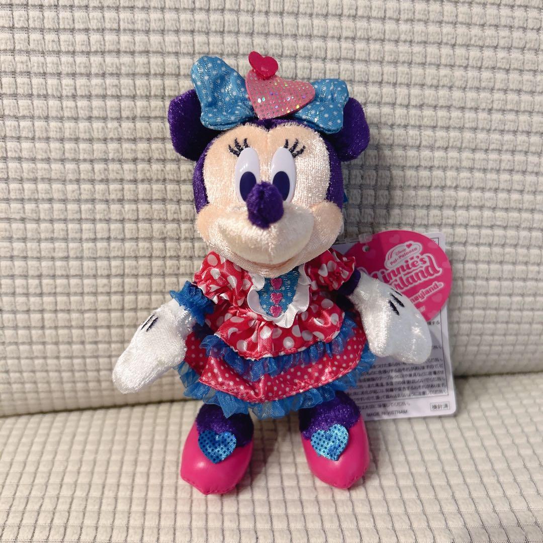 【新品】 ディズニーランド ミニーのファンダーランド ミニパル ぬいぐるみバッジ