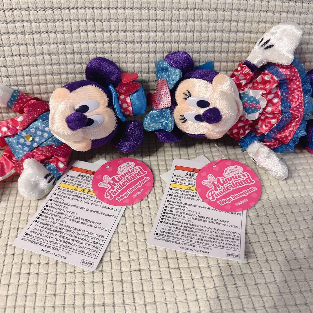【新品】 ディズニーランド ミニーのファンダーランド ミニパル ぬいぐるみバッジ