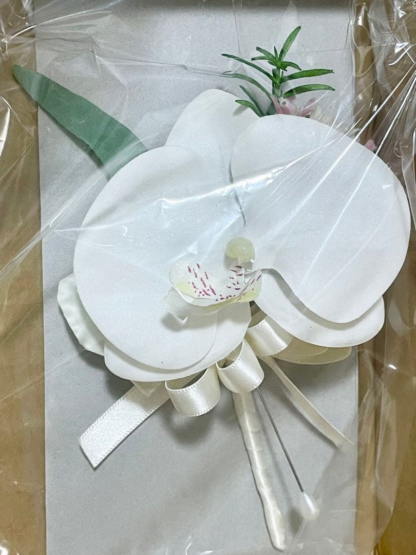 未使用品　クラッチブーケ　胡蝶蘭　カラー　ウェディングブーケ