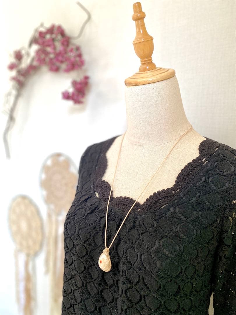 チャクラヒーリング＊ヒーラーの作るお守りアクセサリー/天然石マクラメネックレス