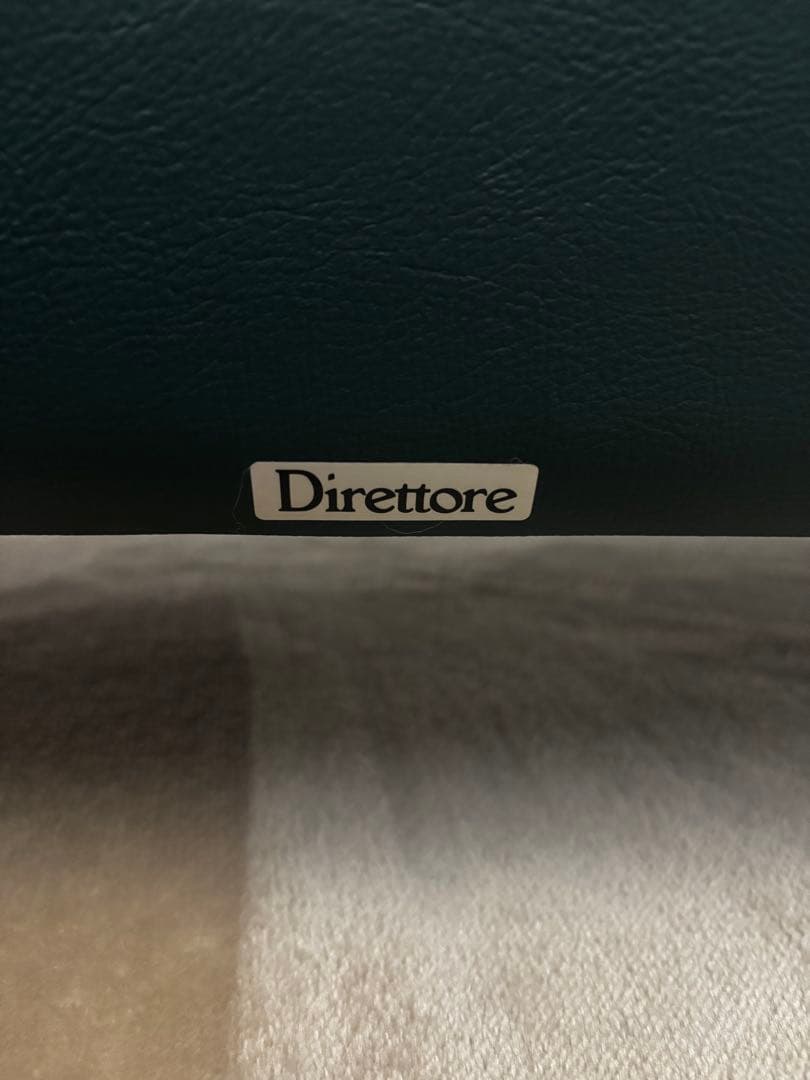 カリモク　Direttore ダークグリーン レザーソファ