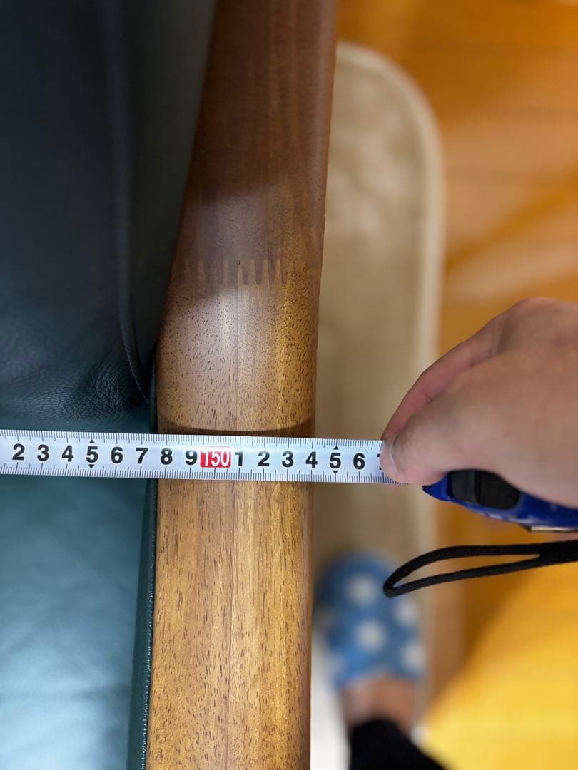 カリモク　Direttore ダークグリーン レザーソファ