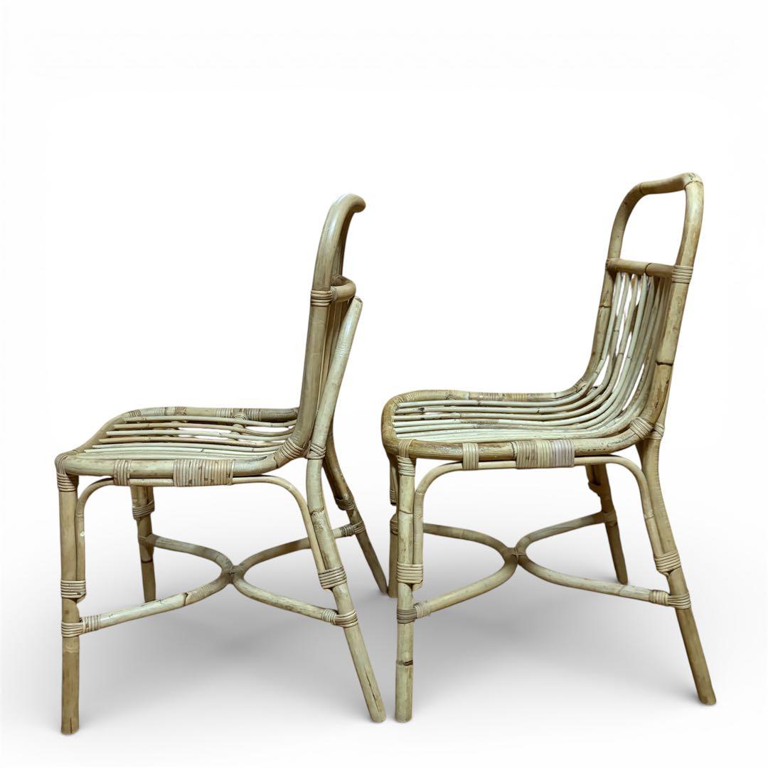 JUGLAS（ユグラ）ラタン製 ダイニングチェア 2脚