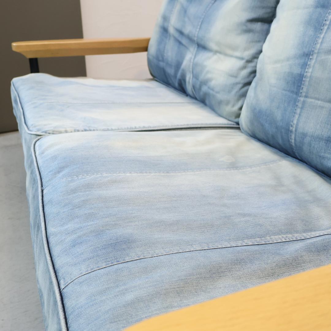 WTW ダブルティー TISMO デニム 2人掛けソファ ラブソファ 西海岸風