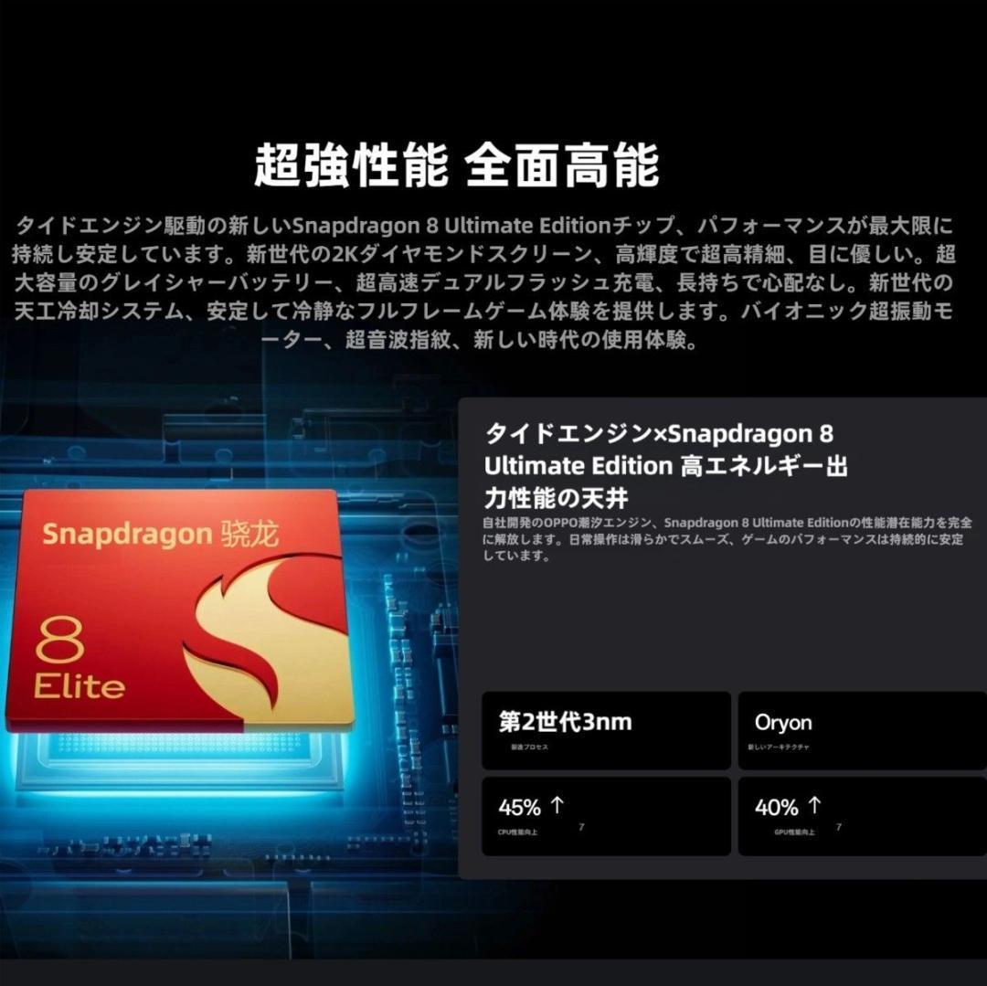 【Kiyoshi】OPPO Find X8 Ultra16/512ホワイト