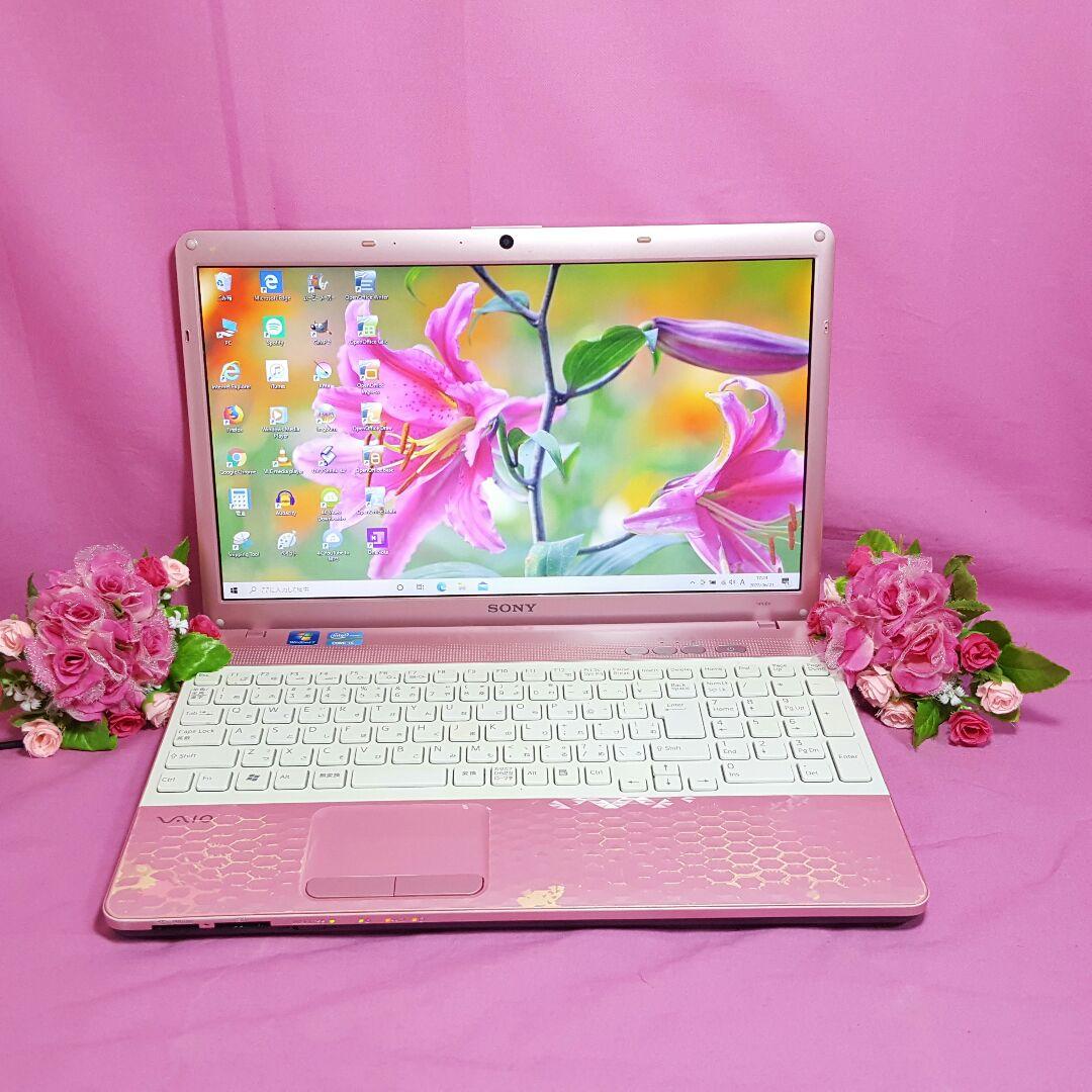 ❥ソニー❥お洒落ピンクVAIO❥高速メモリ❥2世代CORE-I5❥WEBカメラ