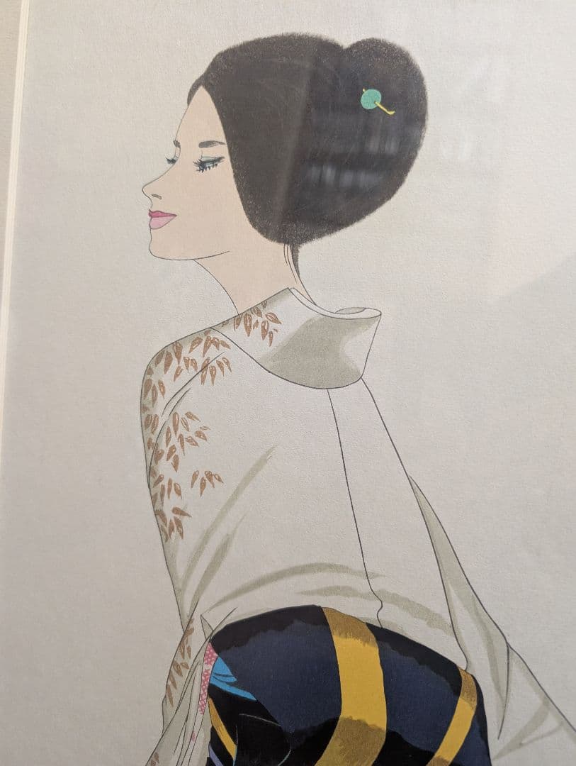 高沢圭一 木版画 フレーム付き