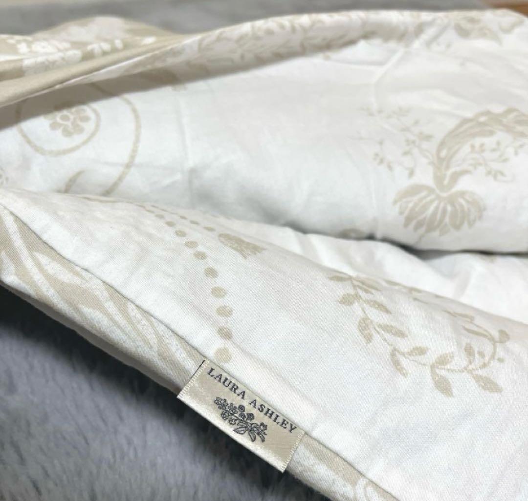 ローラアシュレイ　ジョゼッテ　シングルサイズ掛け布団カバー　ライトグレー