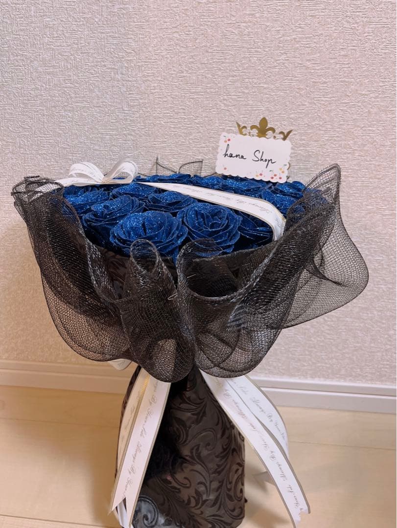 ハート形花束ソープフラワーロズ