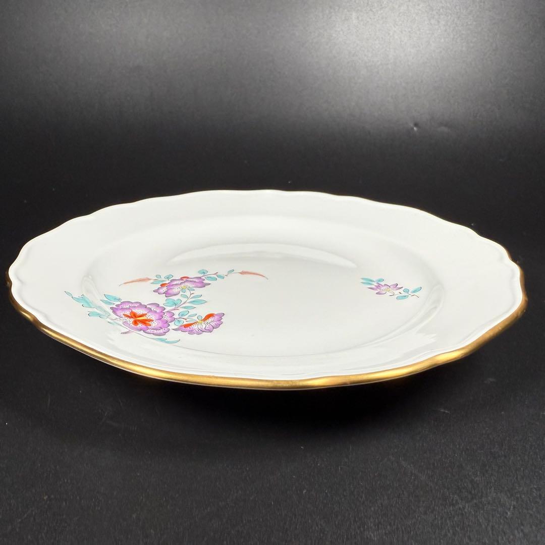 未使用 マイセン インドの華 色変わり 紫 プレート(18cm)2枚、1級品
