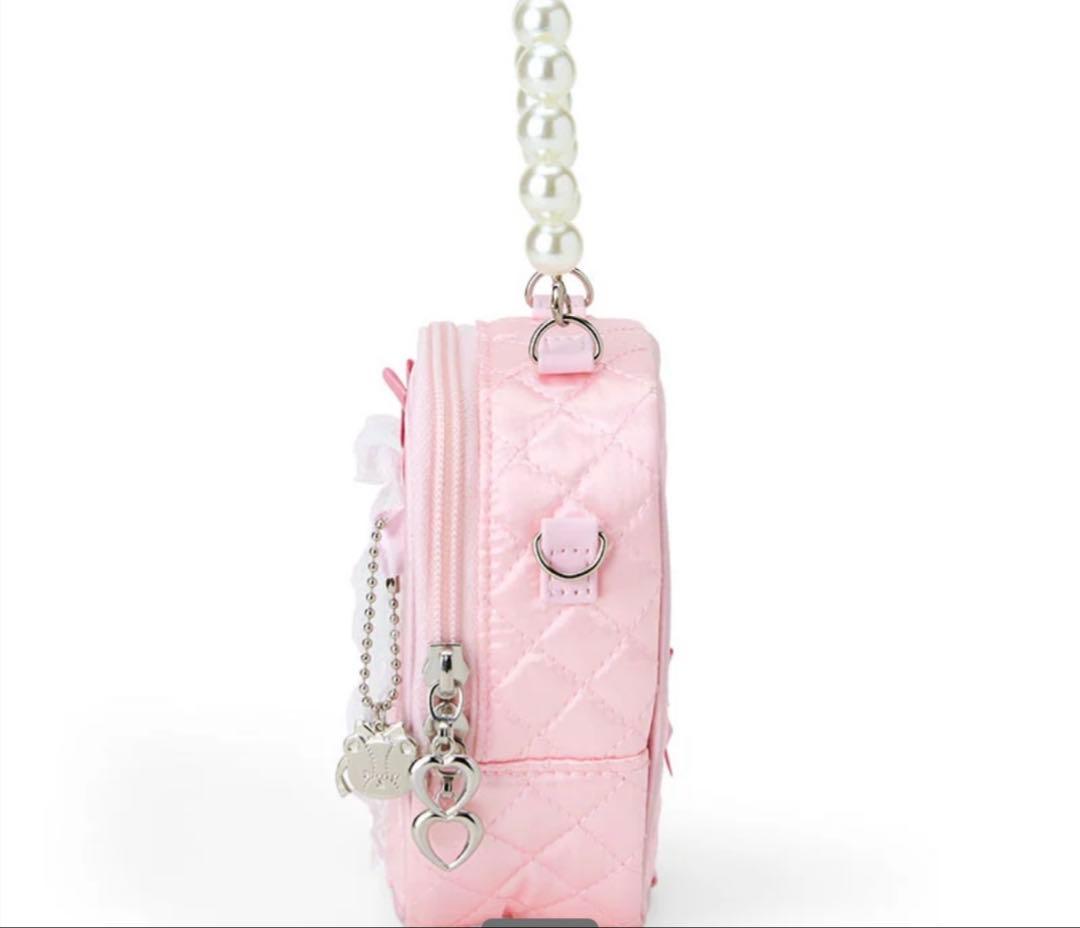 新品ハローキティ キルティングバッグ＆ミニチュアキルトバニティ＆キーホルダー