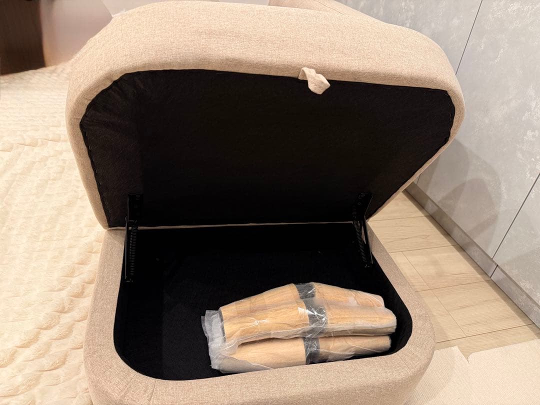 オーエスジェイ(OSJ) カウチソファ　収納付き