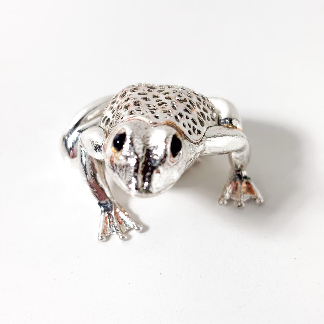 クリストフル　CHRISTOFLE 置物　オブジェ　フィギュリン　カエル　廃盤