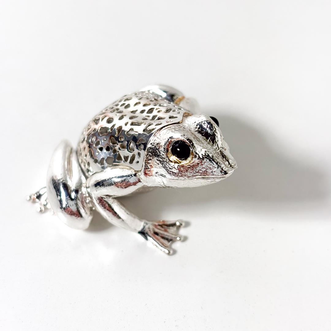 クリストフル　CHRISTOFLE 置物　オブジェ　フィギュリン　カエル　廃盤