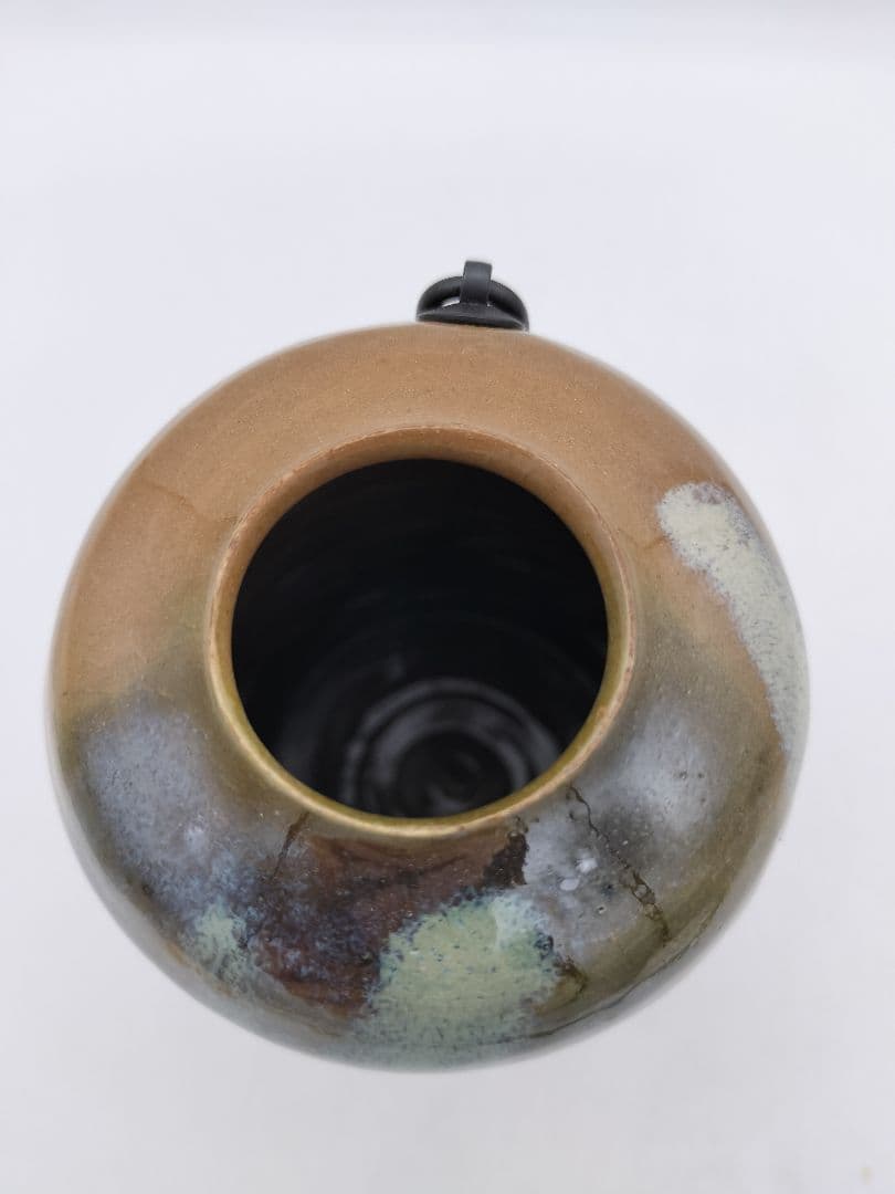 c560 掛花入 虫明焼 黒井慶雲 木箱 茶道具 古物